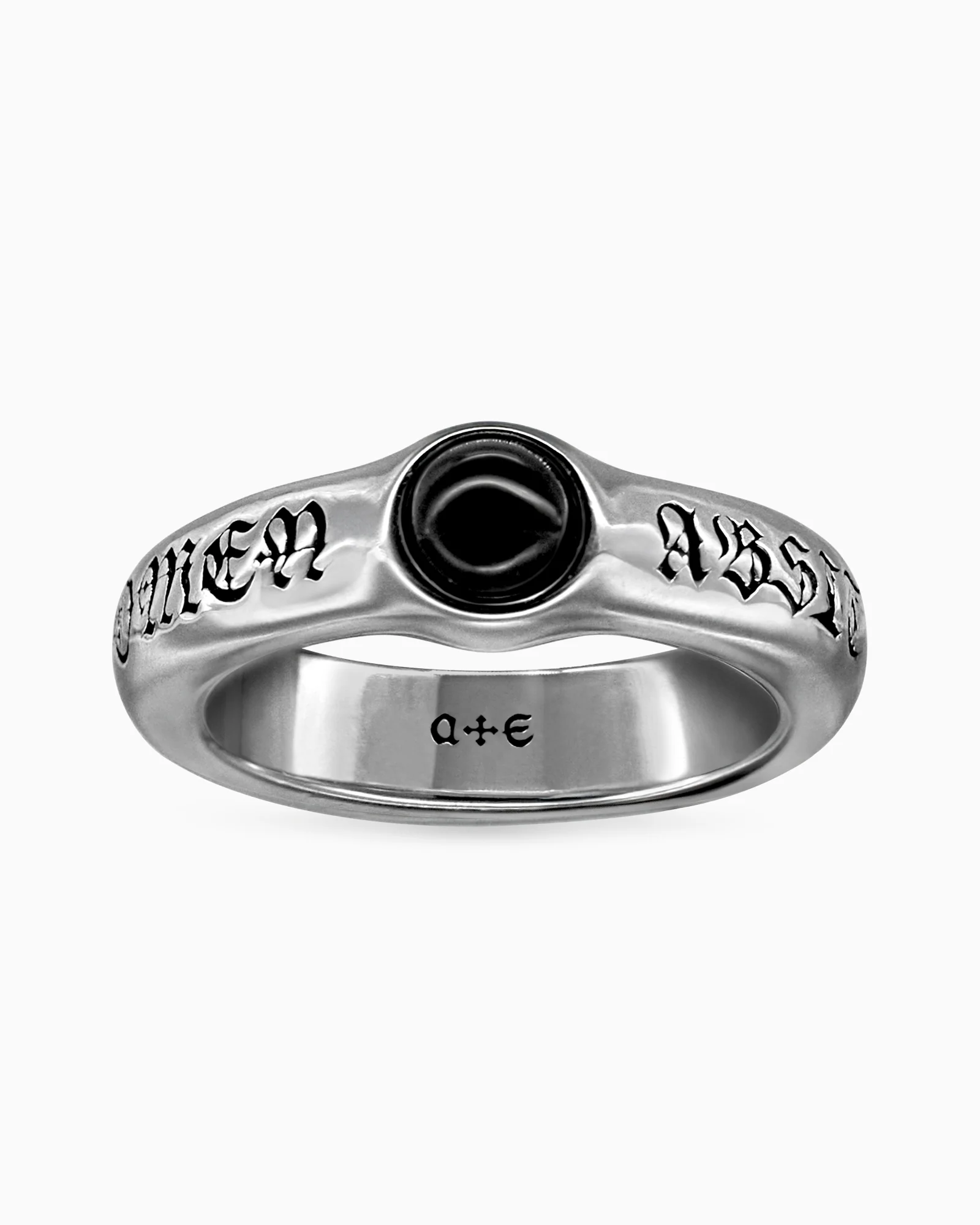 ABSIT OMEN Onyx Amulet Ring - Image 8