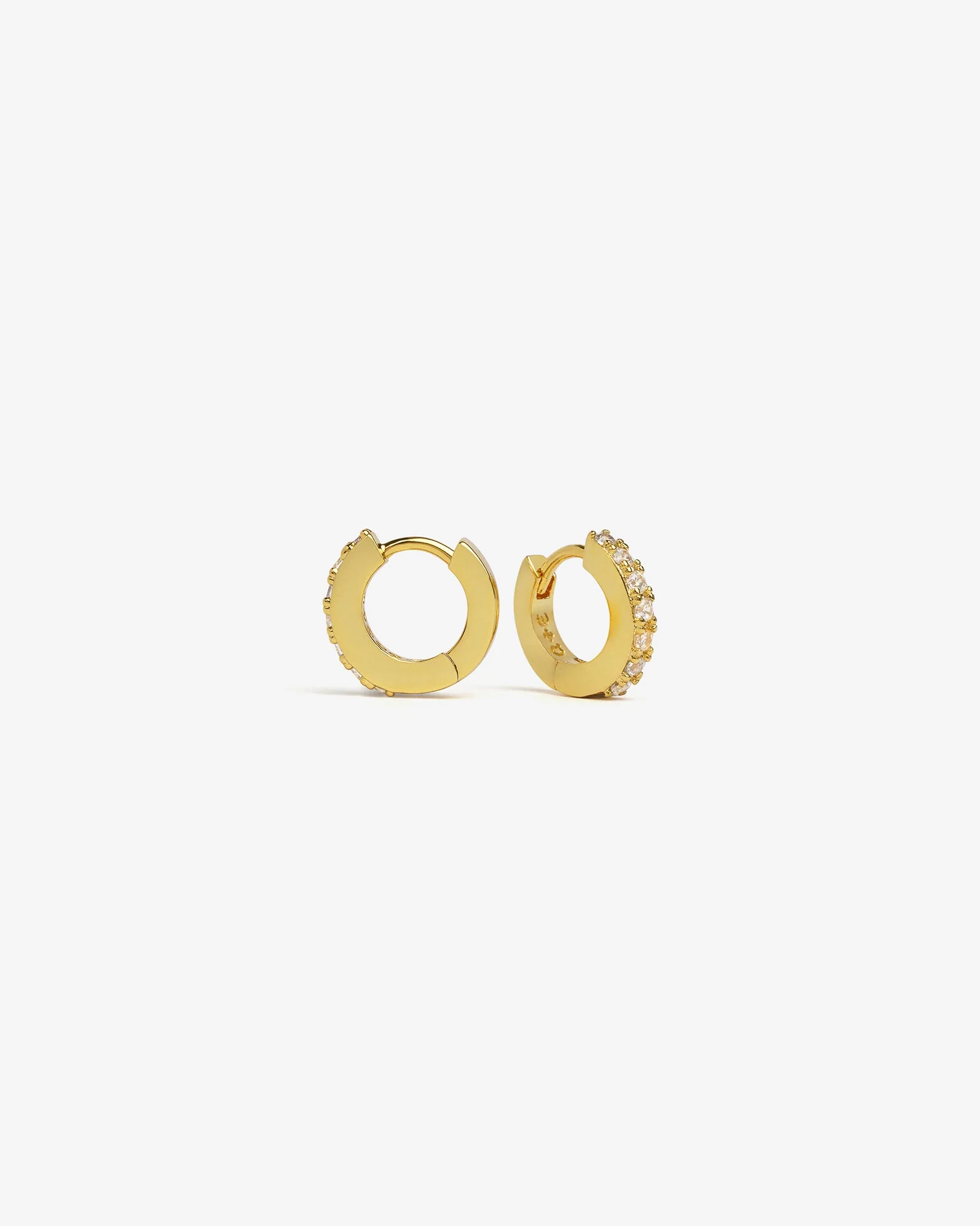 Classic Bejewelled Huggie Earrings - Image 15