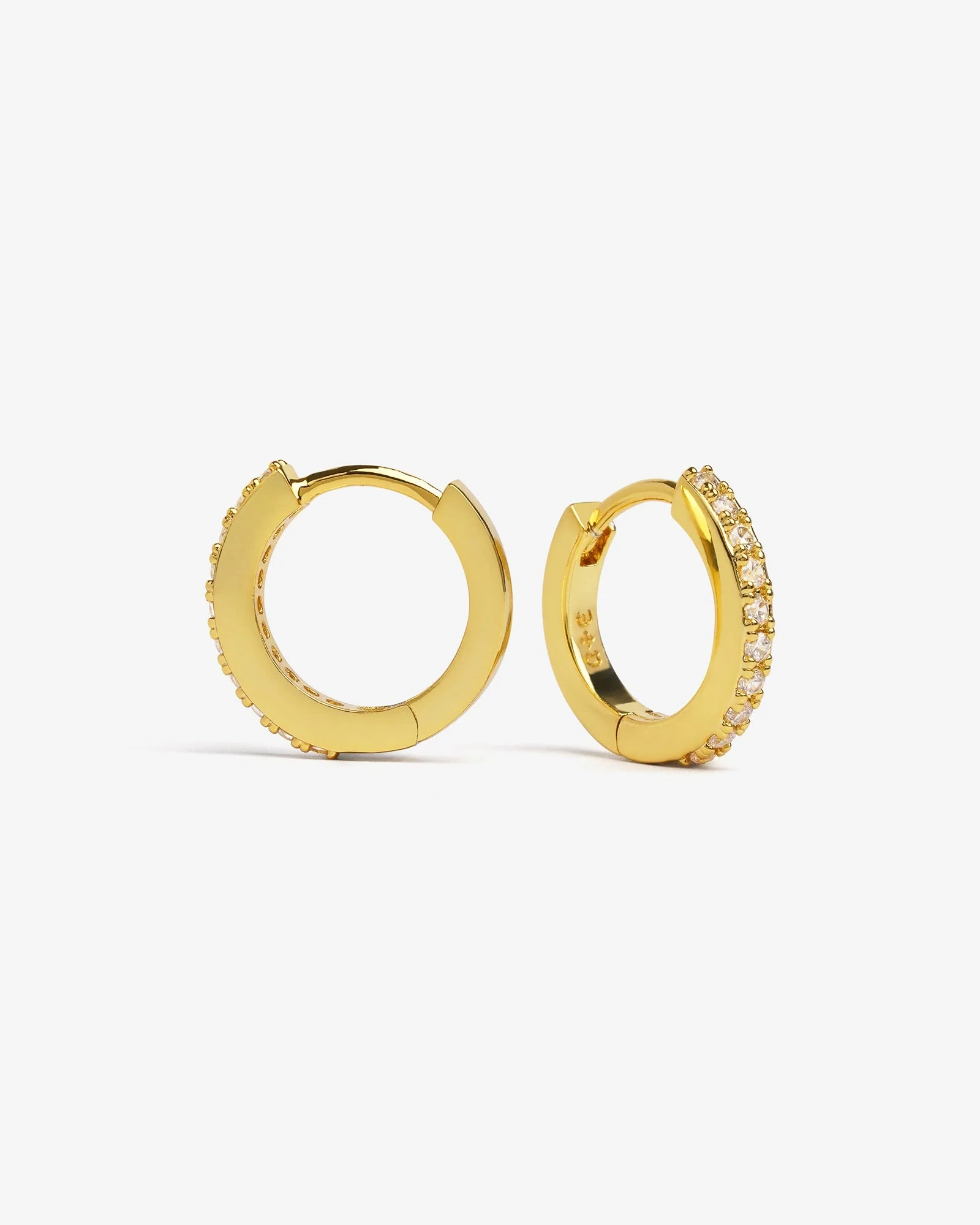 Classic Bejewelled Huggie Earrings - Image 5