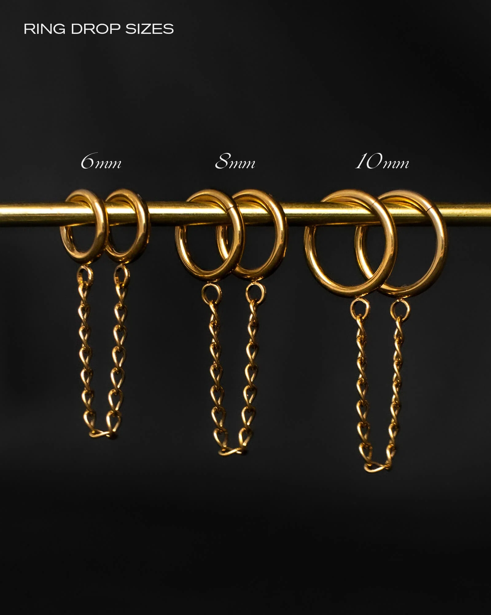 Classic Chain Ring Stacks In Titanium - Image 4