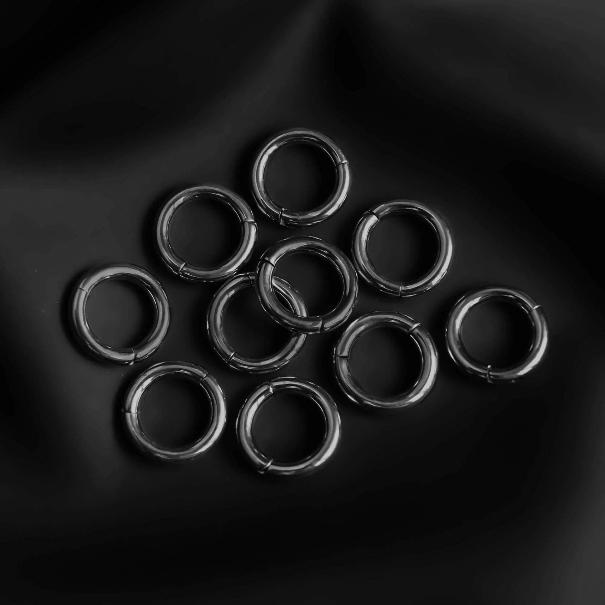 Classic Ring Stack in Titanium - Image 11