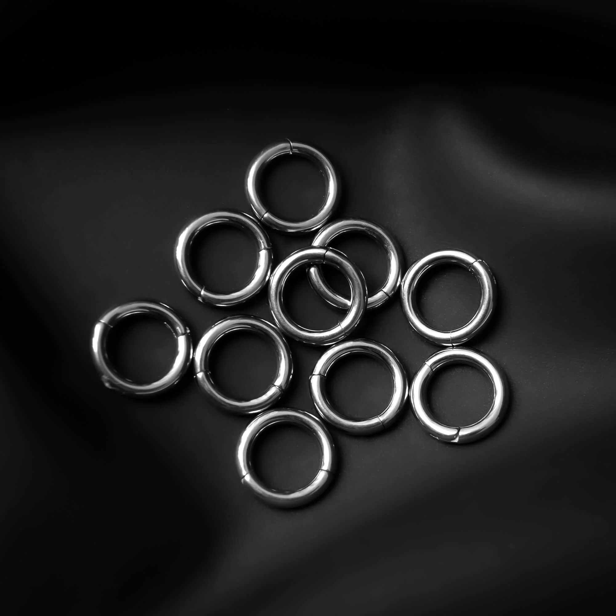 Classic Ring Stack in Titanium - Image 9