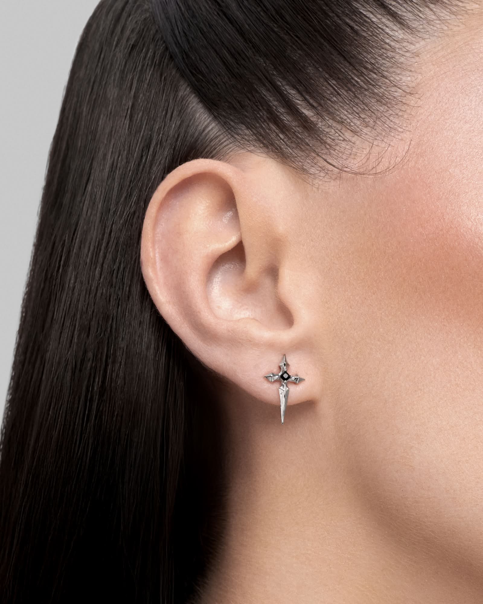 Mercy stud earrings - 925 silver - Image 2