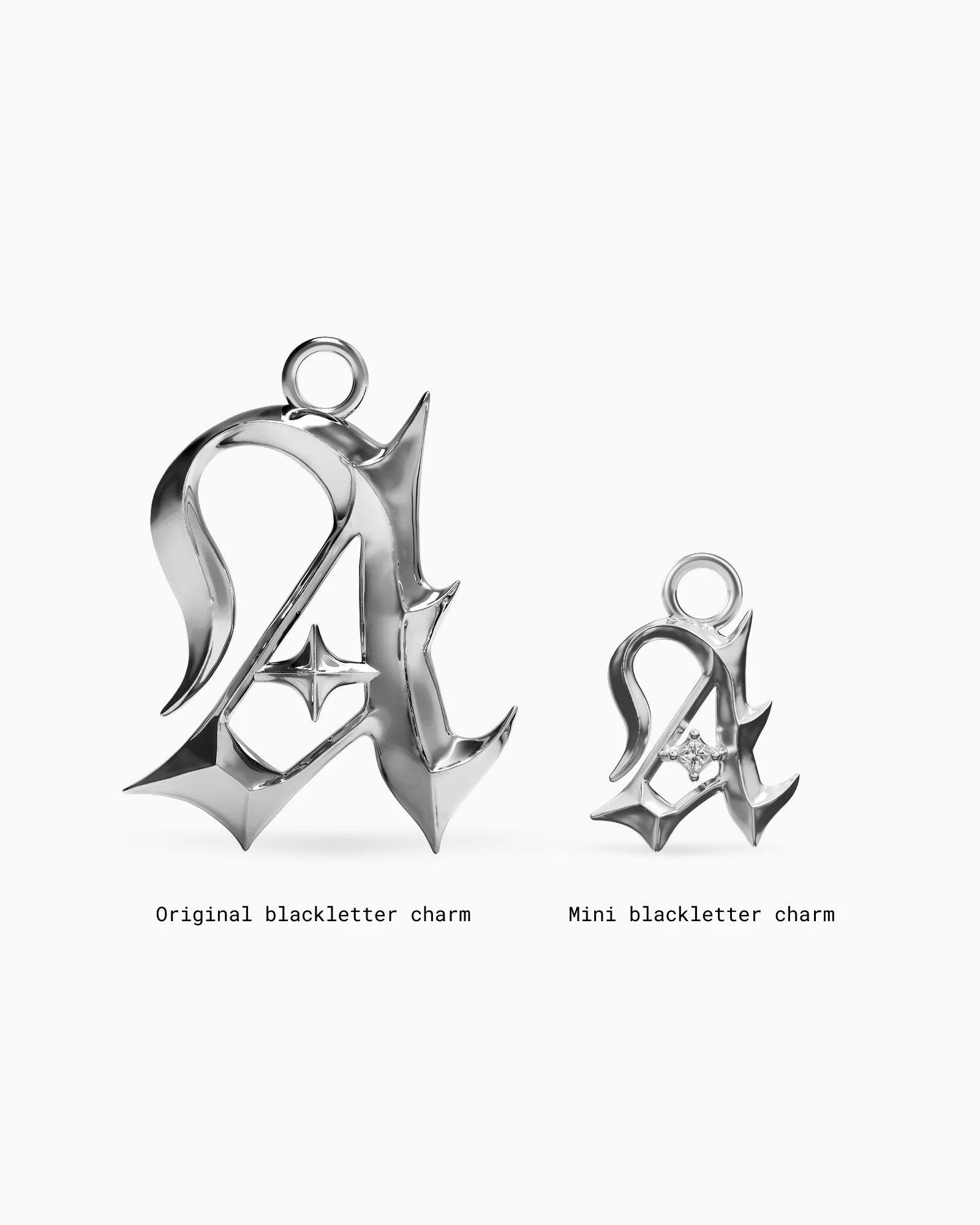 Mini Blackletter Charms - L - Image 7