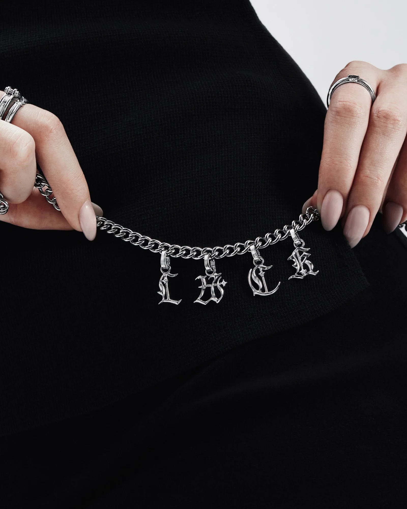 Mini Blackletter Charms - L - Image 2