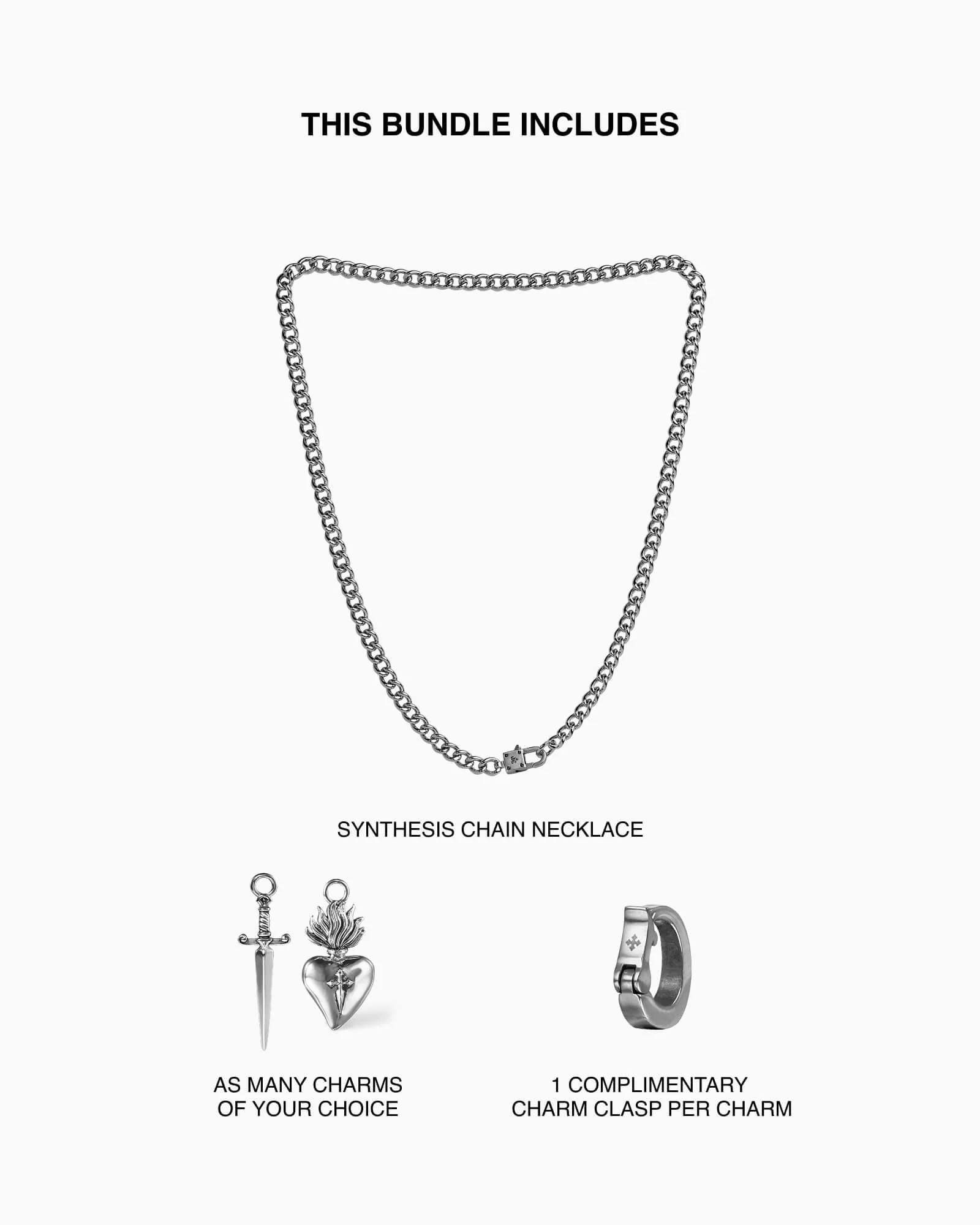 Synthesis Chain Necklace and Charm Bundle - Image 5