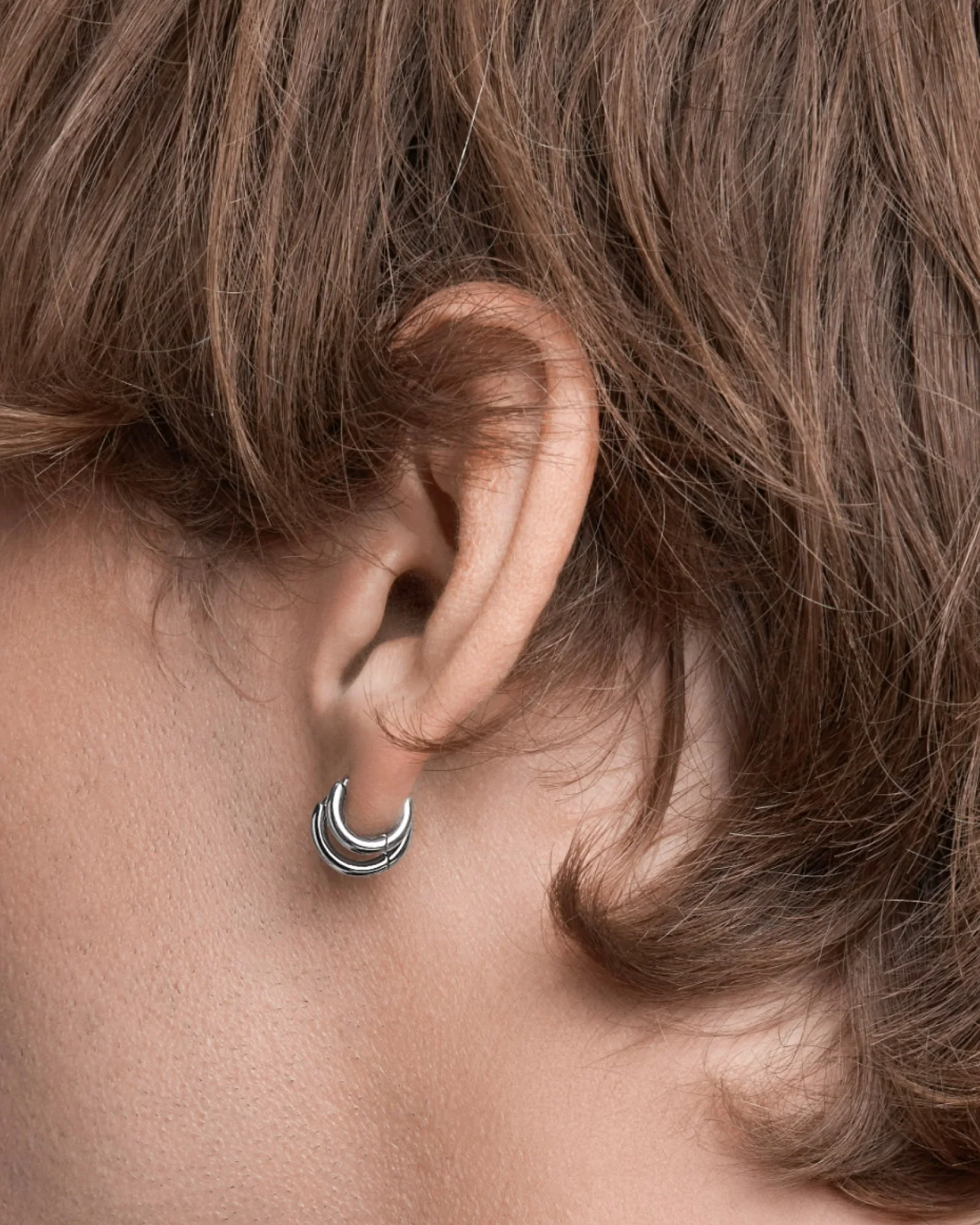 Tria Hoop Earrings Set (Pack of 3) - Image 10